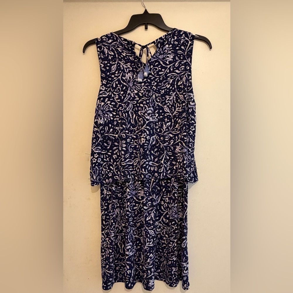 Hatley Navy Blue Patterned Dress Size Medium